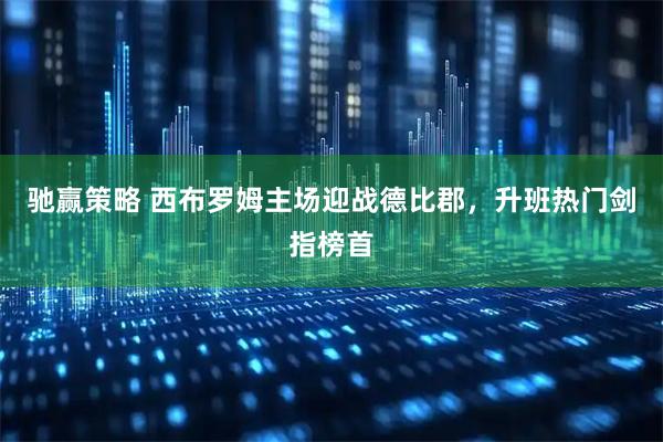 驰赢策略 西布罗姆主场迎战德比郡，升班热门剑指榜首