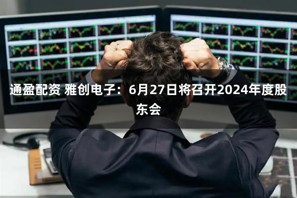 通盈配资 雅创电子：6月27日将召开2024年度股东会