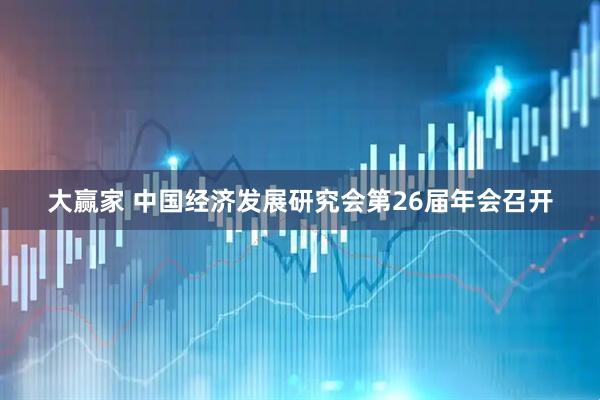 大赢家 中国经济发展研究会第26届年会召开