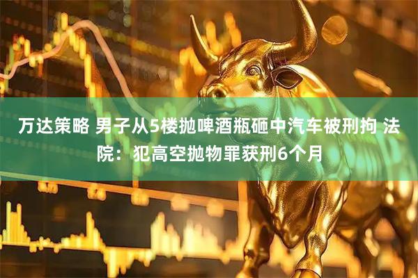 万达策略 男子从5楼抛啤酒瓶砸中汽车被刑拘 法院：犯高空抛物罪获刑6个月