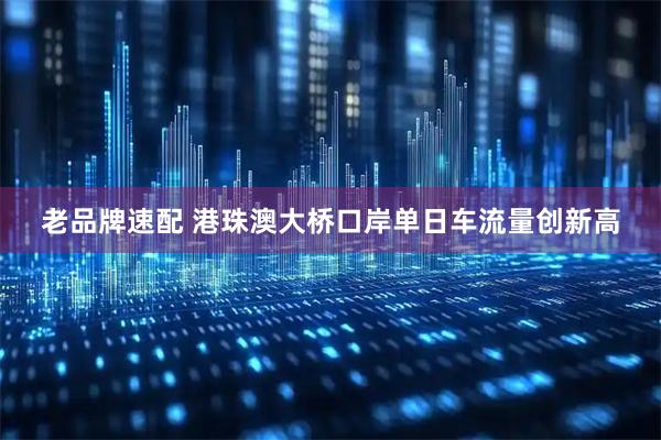 老品牌速配 港珠澳大桥口岸单日车流量创新高