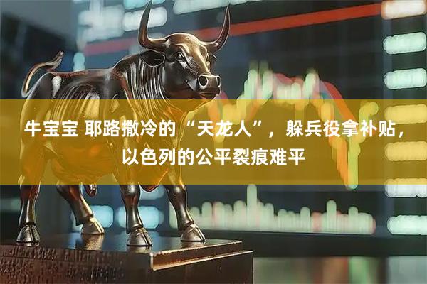 牛宝宝 耶路撒冷的 “天龙人”，躲兵役拿补贴，以色列的公平裂痕难平